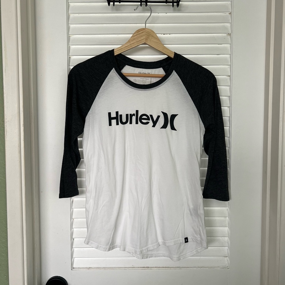 Hurley Charcoal and White Tee